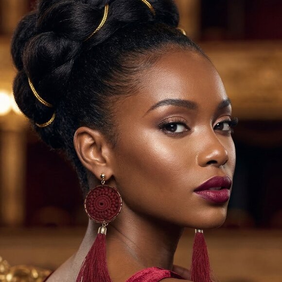 Boho Chic Crochet Tassel Earrings - Picture 4 of 5